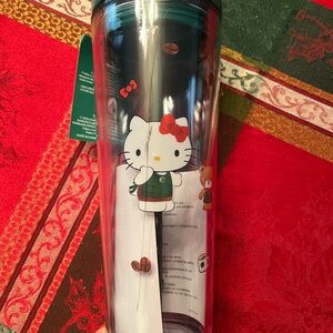Hello Kitty x Starbucks Clear Tumbler with Red Accents